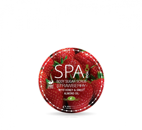 Cukrowy peeling do ciała Truskawka / Bio2You Body Sugar Scrub (200 ml)
