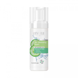 Pianka do mycia twarzy z ekstraktem z ogórka / Revuele Air Soft Cleansing Foam Cucumber Juice (150 ml)