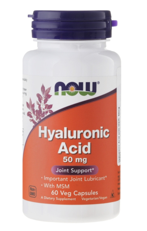 Hyaluronic Acid 50mg + MSM 450mg (60 kapsułek)