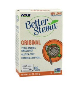 Naturalny słodzik Now Foods Better Stevia Original Sweetener (100 saszetek po 1g)