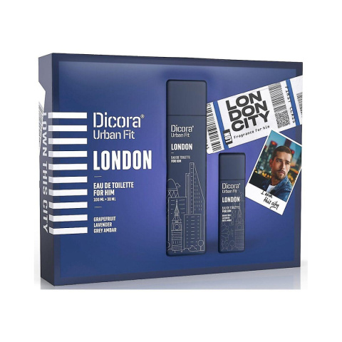Dicora Urban Fit Zestaw podarunkowy woda toaletowa London dla niego (100ml+30ml)