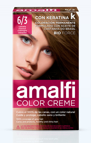 AMALFI Kremowa farba do włosów 6/3 CHESTNUT