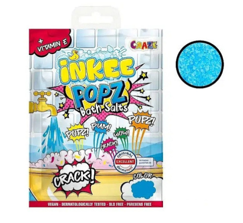 Sól do kąpieli Inkee Popz Bath Salts 10g Magic Bath niebieska