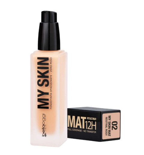 BELLAOGGI Podkład matujący My Skin Mat 12H Neutral Rosy 02 30 ml