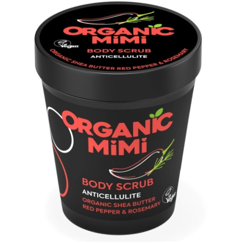 ORGANIC MiMi Antycellulitowy Peeling do Ciała Pieprz i Rozmaryn 250 g