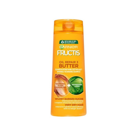 GARNIER Fructis New Fructis Oil Repair 3 Butter Szampon do włosów suchych i zniszczonych 400 ml