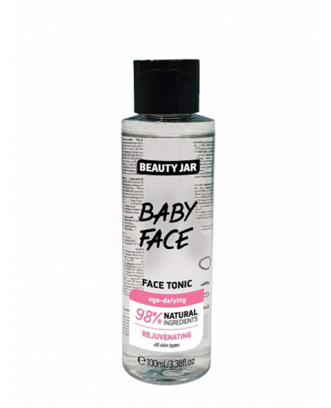 BEAUTY JAR Baby Face Odmładzający tonik do twarzy Wąkrota azjatycka i dzika róża 100ml