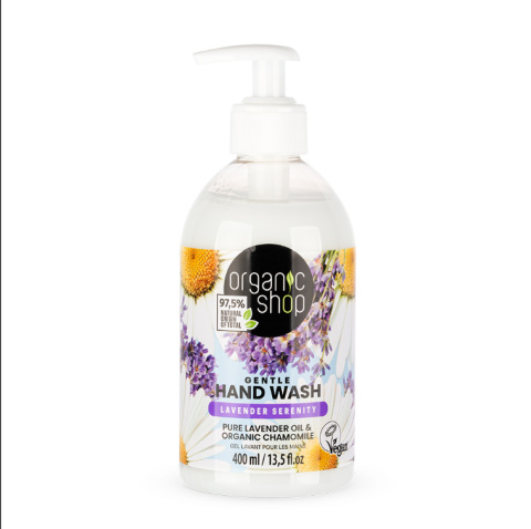 ORGANIC SHOP Delikatne mydło do rąk LAVENDER SERENITY 400ml