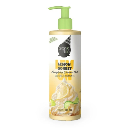 ORGANIC SHOP Energetyzujący żel pod prysznic LEMON SORBET 400ml