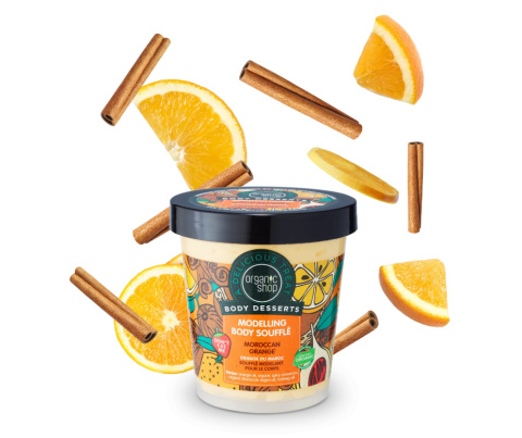 ORGANIC SHOP Modelujące souffle do ciała Marokańska Pomarańcza 450 ml