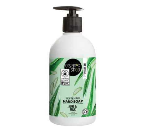 ORGANIC SHOP Mydło do rąk aloes i mleko 500ml