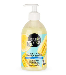 ORGANIC SHOP Odżywcze mydło do rąk LEMON MACARON 400ml