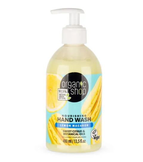 ORGANIC SHOP Odżywcze mydło do rąk LEMON MACARON 400ml