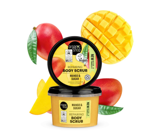 ORGANIC SHOP Regenerujący Peeling do ciała Mango i cukier 250 ml